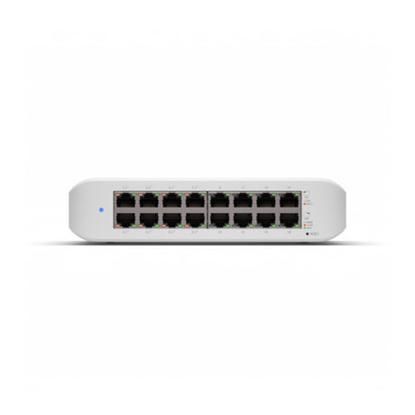 Ubiquiti UniFi Switch Lite 16 PoE L2 Gigabit Ethernet (10/100/1000) Energía sobre Ethernet (PoE) Blanco, Montaje de pare