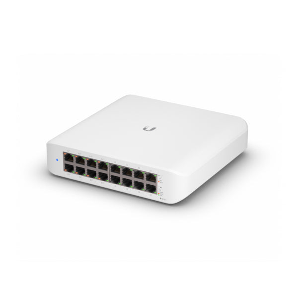 Ubiquiti UniFi Switch Lite 16 PoE L2 Gigabit Ethernet (10/100/1000) Energía sobre Ethernet (PoE) Blanco, Montaje de pare