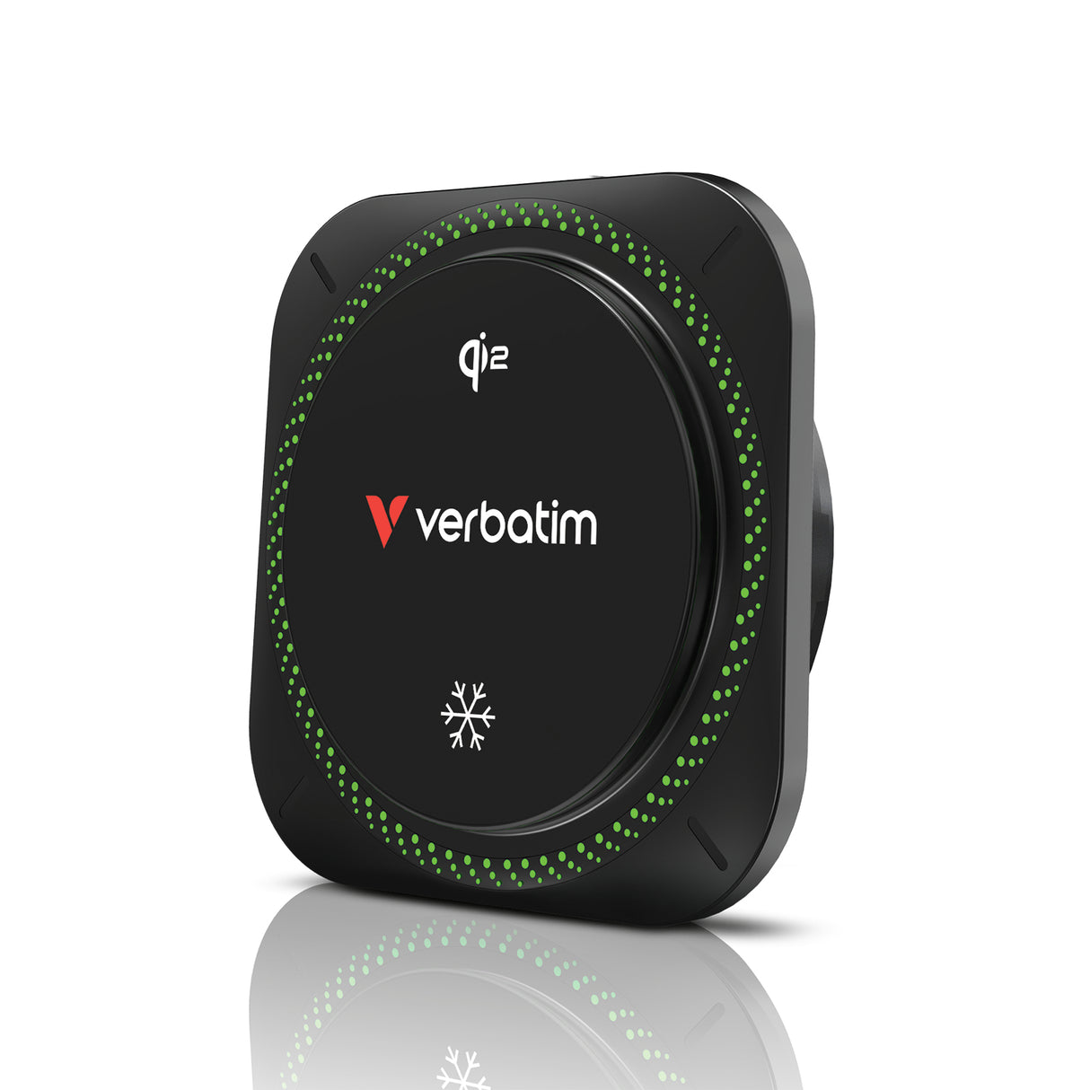 Verbatim Charge 'n' Drive Qi2 RGB Smartphone Negro USB Cargador inalámbrico Carga rápida Auto