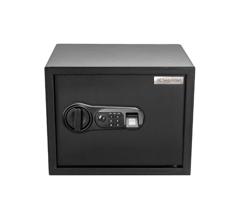 XE Seguridad CFBE-30 caja fuerte Caja fuerte portátil Negro, Lector de huellas dactilares, Llave, Cerradura con combinac