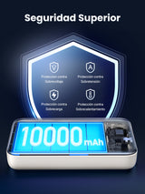 Ugreen 25208 batería externa 10000 mAh Cargador inalámbrico Beige
