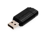 Verbatim PinStripe - Unidad USB de 64 GB - Negro