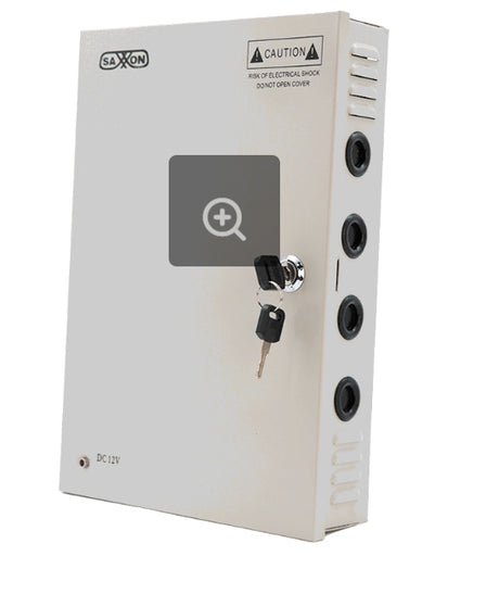 Saxxon SX-10A-18CH accesorio para cámara de seguridad Sistema de alimentación, Interior, Gris, Alámbrico
