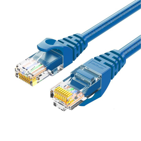 Cable de Parcheo Hikvision(patch Cord) / UTP / CAT. 6 (24 AWG ) / 0.50 Metros / Color Azul / Ideal para POE+ / Interior