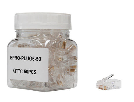 Enson EPRO-PLUG6-50 conector RJ45 Transparente