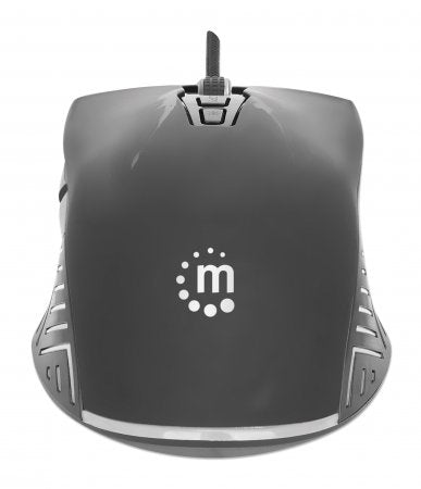 Mouse Gaming MANHATTAN 190220, Óptico 1000 DPI, 6 Botones Programables, Cable 1.8m