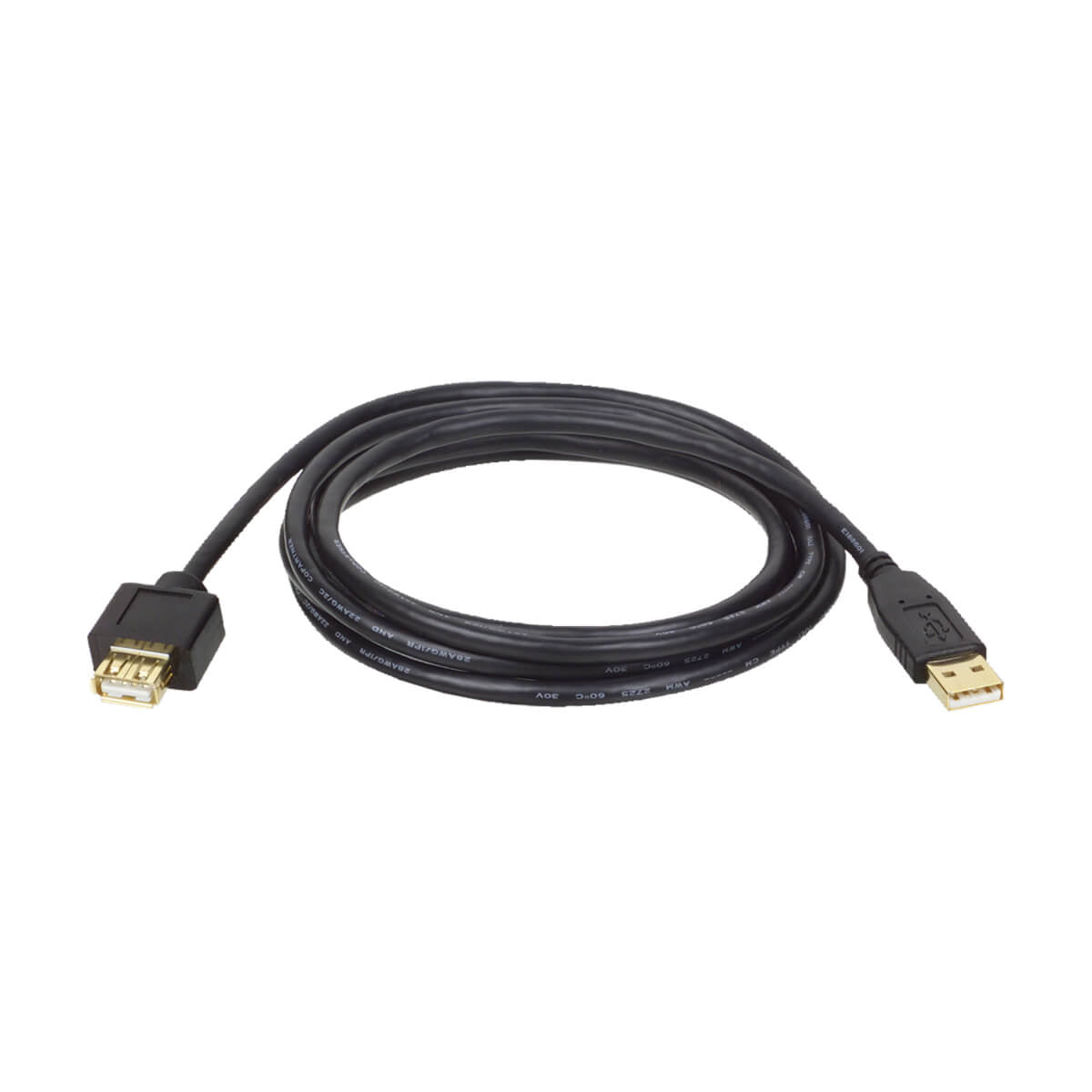 Tripp Lite U024-006 Cable de Extensión USB 2.0 (A M/H), 1.83 m [6 pies], Macho/Hembra, Negro