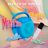 BOCINA VORAGO BSP-205 BLUETOOTH / MSD / USB / 3.5MM MICRÓFONO CON MODOS DE VOZ COLOR AZUL
