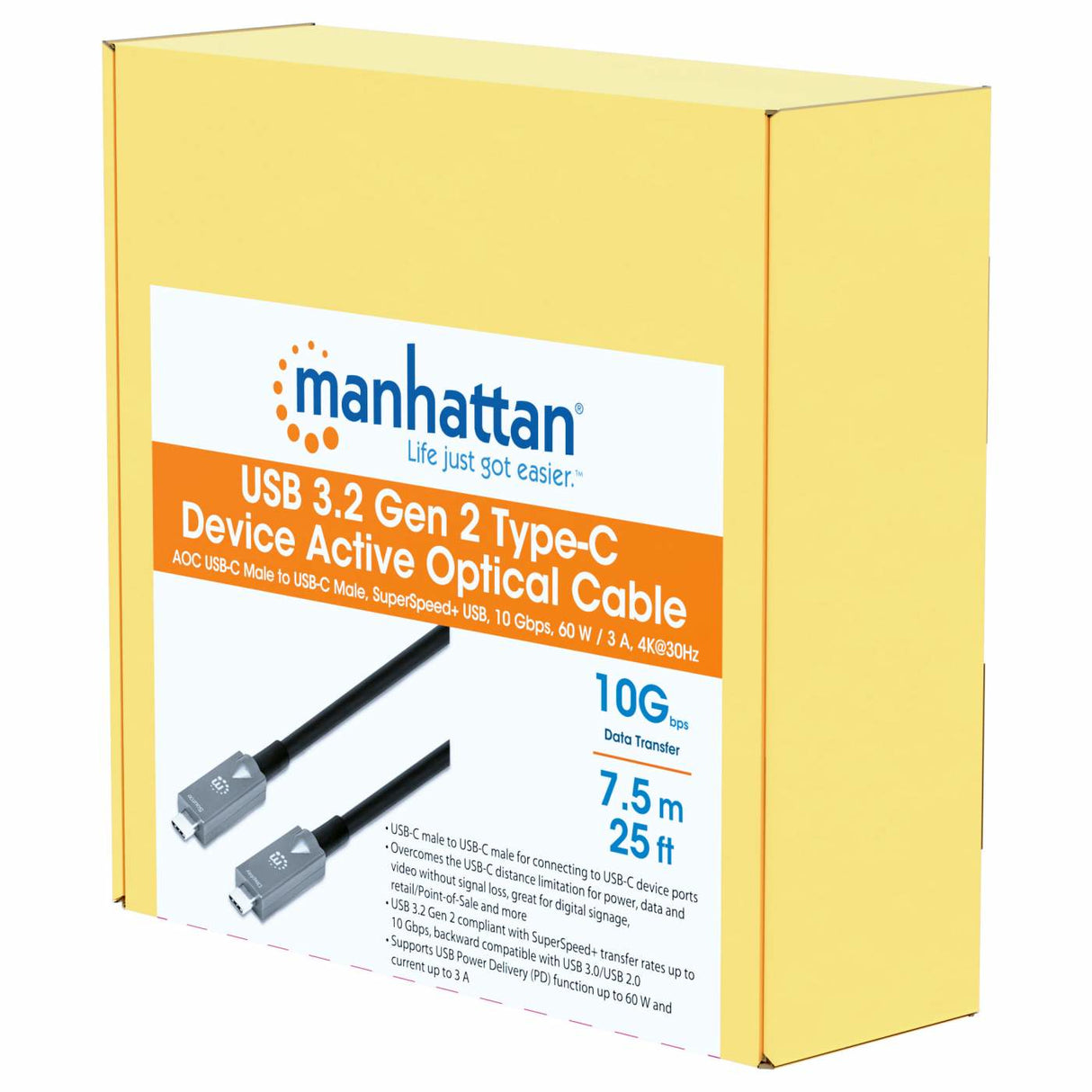 Manhattan 356442 Cable USB 3.2 Gen 2 (3.1 Gen 2) USB C USB C Macho