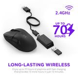 NZXT MS-101NB-01 ratón Juego Diestro RF inalámbrico Óptico 26000 DPI, Negro