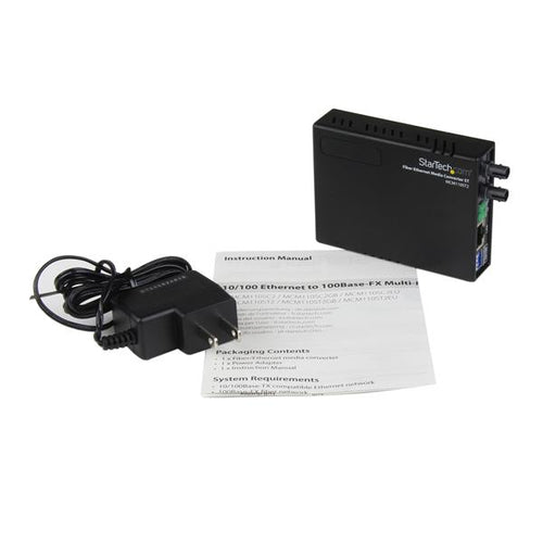 StarTech.com MCM110ST2 Convertidores de red 100 Mbit/s 10Base-T, 100BASE-FX, 100Base-TX 2000 m