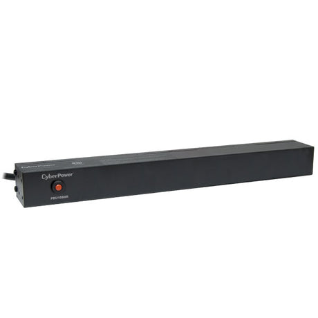 CyberPower PDU15B8R unidad de distribución de energía (PDUs) 8 salidas AC 1U Negro, Básico, NEMA 5–15R, NEMA 5–15P