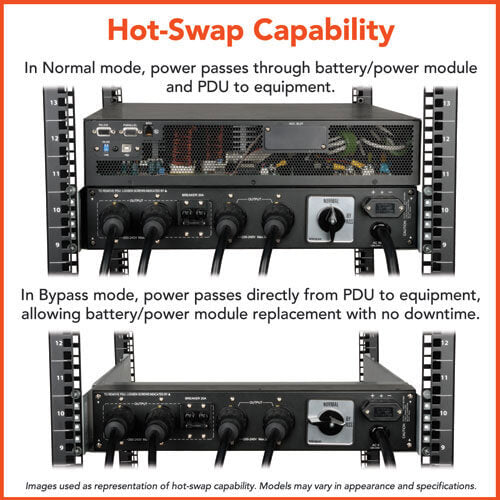 Tripp Lite SU6000RT4UTF UPS SmartOnline de Doble Conversión 208/240 y 120V 6kVA 5.4kW, para Torre / Rack de 6U, Autonomí