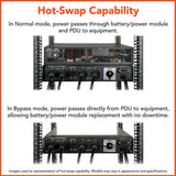 Tripp Lite SU6000RT4UTF UPS SmartOnline de Doble Conversión 208/240 y 120V 6kVA 5.4kW, para Torre / Rack de 6U, Autonomí