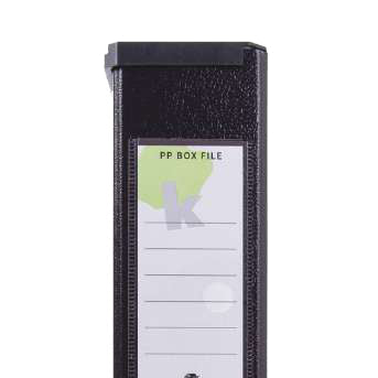 Techmakro 9129FIBK caja de archivo Negro Cartón, Cloruro de polivinilo (PVC), 265 mm, 360 mm