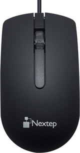 Mouse Alambrico Nextep Ne-414 Usb 1000 Dpi Color Negro Windows/Ios FullOffice.com