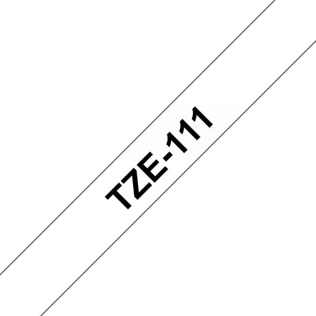 CINTA BROTHER TZE111 LAMINADA NEGRO SOBRE TRANSPARENTE 6MMX8M P-TOUCH