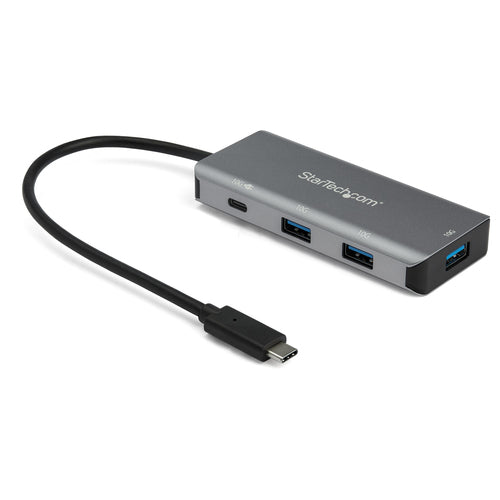 StarTech.com Hub Ladrón USB-C de 4 Puertos (10Gbps) - 3 Puertos USB-A y 1 Puerto USB-C - Entrega de Alimentación para Ca