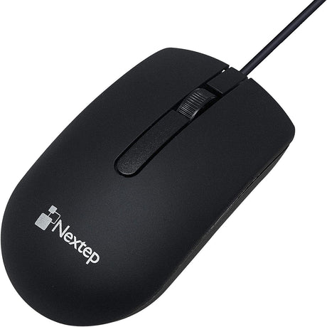 Mouse Alambrico Nextep Ne-414 Usb 1000 Dpi Color Negro Windows/Ios FullOffice.com
