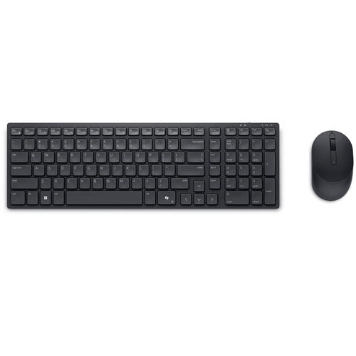 DELL Teclado y mouse compactos y silenciosos Pro - KM555 - Español de Latinoamérica, Tamaño completo (100%), Inalámbrico, RF inalámbrico + bluetooth