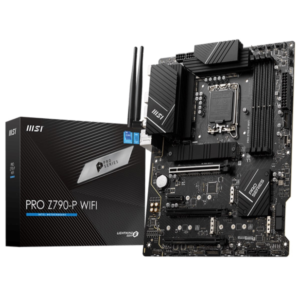 Tarjeta Madre MSI PRO Z790-P WIFI DDR5 M.2 PCIE 5.0 13TH 1700 ATX DP, 4 Ranuras RAM DDR5 4800MHz, USB 3.2 Gen 2, HDMI 2.1, 2.5G LAN