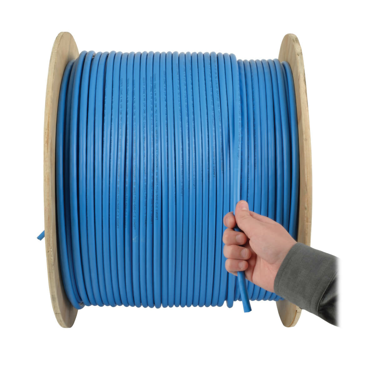 Tripp Lite N022-01K-BL Cable Ethernet a Granel de PVC (UTP) con Núcleo Sólido Cat5e 350 MHz - Azul, 304.8 m [1000 pies],