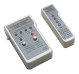 Intellinet Probador de Cables Multifuncional Cable Comprobador de cables UTP/STP RJ-11, RJ-45 Gris, Blanco Poder, Si