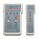 Intellinet Probador de Cables Multifuncional Cable Comprobador de cables UTP/STP RJ-11, RJ-45 Gris, Blanco Poder, Si