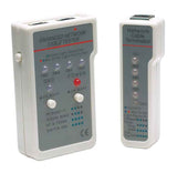 Intellinet Probador de Cables Multifuncional Cable Comprobador de cables UTP/STP RJ-11, RJ-45 Gris, Blanco Poder, Si