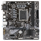 GIGABYTE H610M H Placa base - Soporta CPUs Intel Core de 14ª generación, VRM digital híbrido 6+1+1, hasta 5600MHz DDR4 (OC), 1xPCIe 3.0 M.2, LAN GbE, USB 3.2 Gen 1 placas base Intel LGA 1700 LGA 1700 64 GB