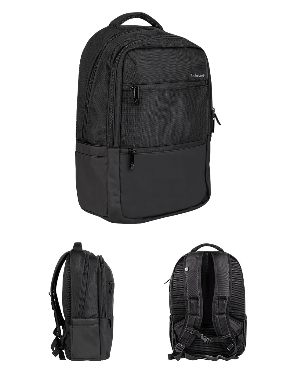Mochila Techzone MAX II para portatil 16p  Negro  Forro 100% Poliester 46 x 32 x 16 cm