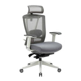 Silla Ejecutiva H1 Mesh Color Gris Estructura Blanca