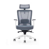 Silla Ejecutiva H1 Mesh Color Gris Estructura Blanca