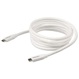 StarTech.com Cable de 2m USB-C a USB-C con capacidad para Entrega de Alimentación de 5A - USB TipoC - Cable de Carga USBC - Blanco Cable USB 2.0 USB C USB C Macho