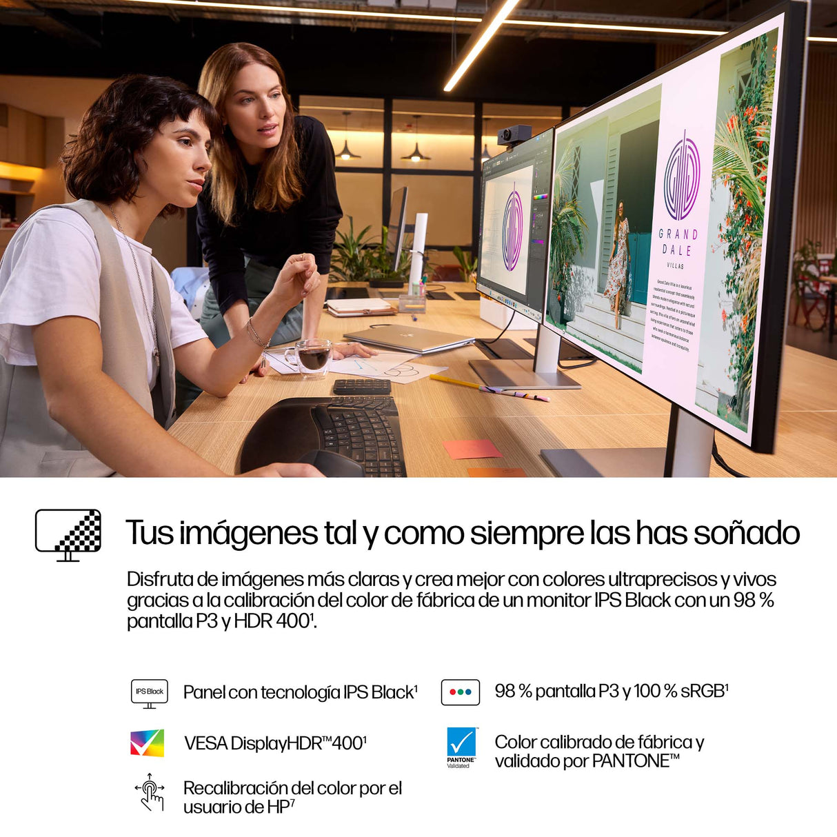 HP Monitor QHD de la serie Pro 7 de 27" - 727pq, 2560 x 1440 Pixeles, Quad HD, LCD