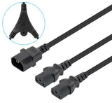 LM-Cable de corriente en Y, 1xC14 a 2xC1