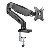 Manhattan Soporte de sobremesa para TV/monitores (Articulado con muelle), para pantallas de 13" a 27", fijación con abrazadera o por ojal, Compatibili