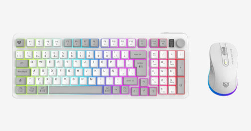 Combo BALAM RUSH Gamer 2 en 1 Inalámbrico Squad Conquest Pro KG525 / Teclado + Mouse / 2.4 MHz + 2 modos Bluetooth + USB