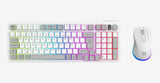 Combo BALAM RUSH Gamer 2 en 1 Inalámbrico Squad Conquest Pro KG525 / Teclado + Mouse / 2.4 MHz + 2 modos Bluetooth + USB