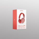 Acteck AC-940894 audífono y auriculare Auriculares Inalámbrico Diadema Llamadas/Música USB Tipo C Bluetooth Rojo
