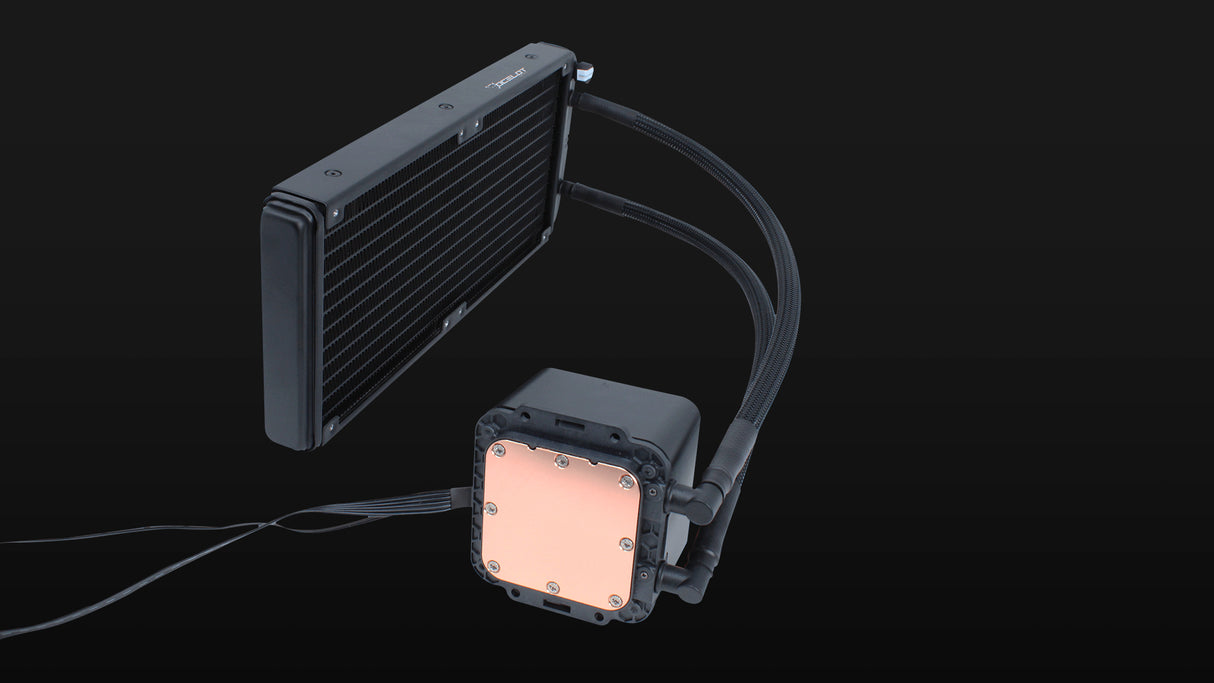 Ocelot Gaming OEL-240 sistema de refrigeración de computadora Procesador Kit de enfriamiento líquido 12 cm Negro 1 pieza