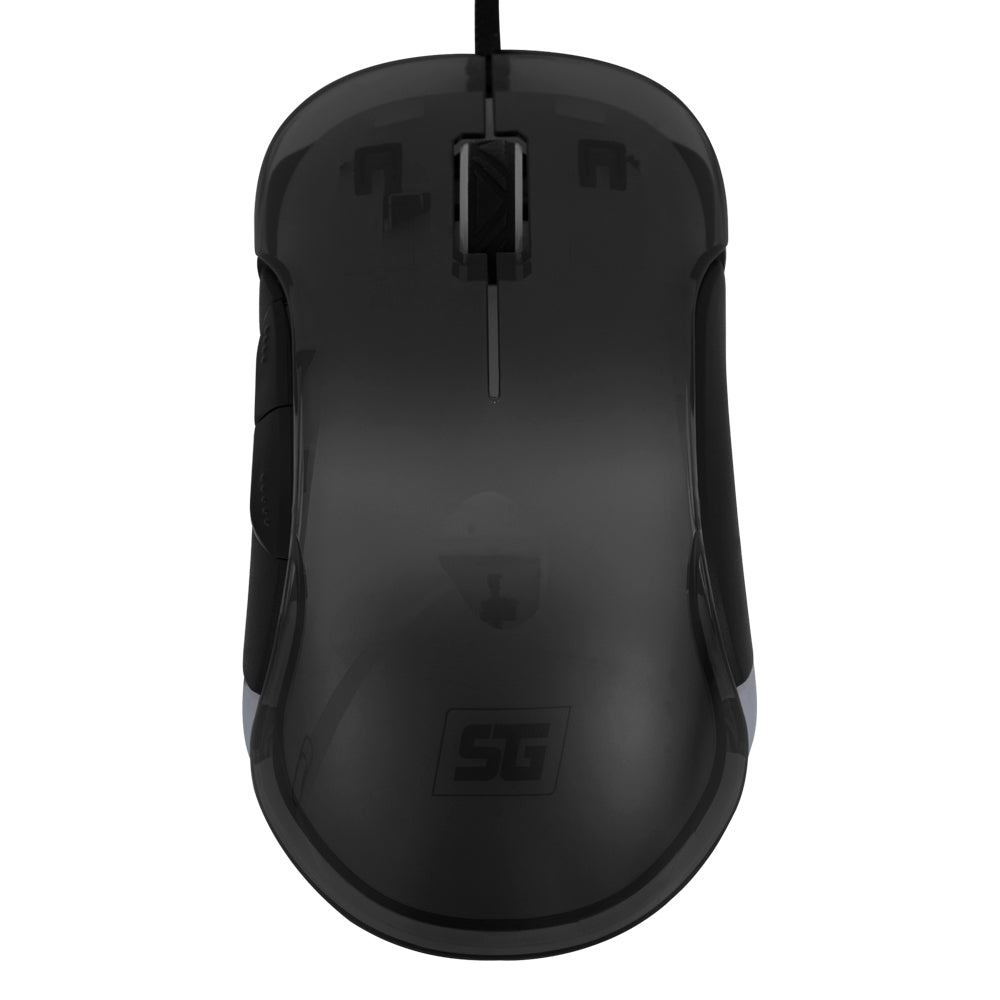 MOUSE VORAGO START THE GAME MO-505 ALAMBRICO RGB NEON HASTA 7,200 DPIS USB TRASPARENTE