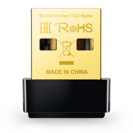 Adaptador USB TP-LINK AC600 Dual Band Archer T2U Nano, 2.4/5GHz, USB 2.0