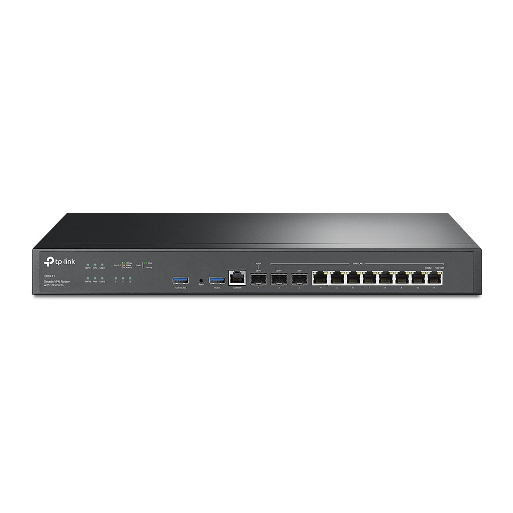 Router TP-LINK VPN Omada con 10 Puertos Gigabit y Funcionalidad ER8411