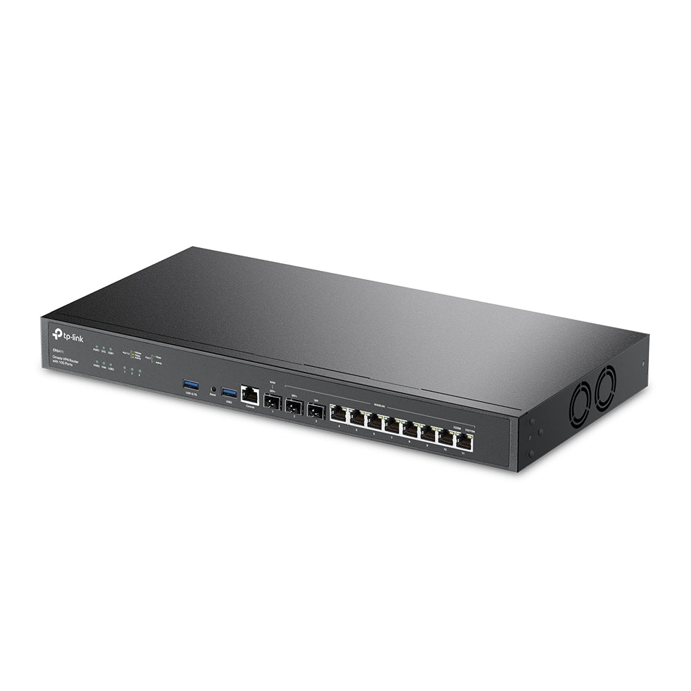 Router TP-LINK VPN Omada con 10 Puertos Gigabit y Funcionalidad ER8411