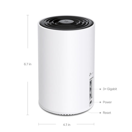 Sistema Wi-Fi 6E Mesh Tri-Band TP-LINK DECO AXE5400, 3 Pack, Velocidad 5400Mbps