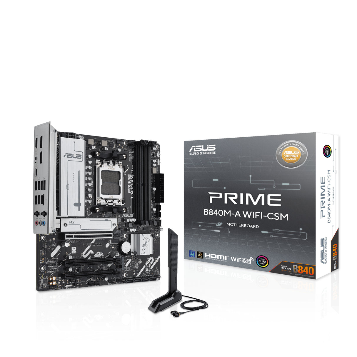 ASUS PRIME B840M-A WIFI-CSM placa base AMD B840 Zócalo AM5 micro ATX