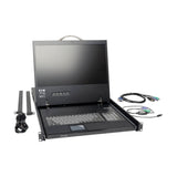 Tripp Lite B021-000-19 Consola para Montar en Rack - Consola para Montar en Rack 1U con LCD de 19 Pulgadas Consolas de r