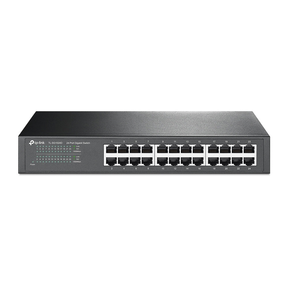 Switch TP-Link Rack 24 Puertos Gigabit, Ahorro Energético, TL-SG1024D