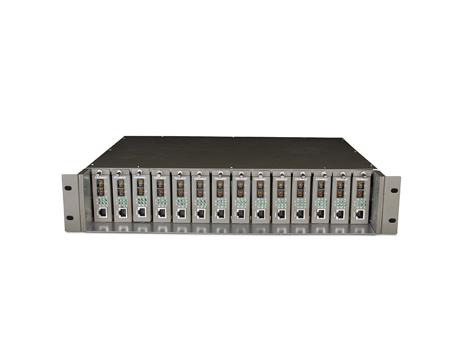 Gabinete Rack TP-LINK 14 Puertos TL-MC1, Open Box, Chasis para Montaje